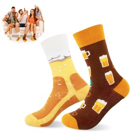Biersocken Männer, Lustige Oktoberfest Bier Socken Herren Oktoberfest-Biersocken Biergeschenke für Männer
