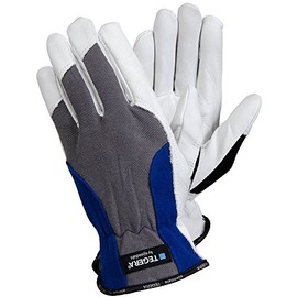 Ejendals 888-10 Tegera 888 Leather Gloves Size 10 Grey / Blue / Black / White