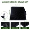 SCYFREID Silicone Dish Drying Mat,Dish Drying Mats with Built-in Drain,Dish