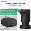 SAMODRA Built in Kitchen Sink Soap Dispenser (Matte Black) with