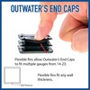Outwater Plastic 2-1/2" Square Insert End Caps for Tubing, Finishing