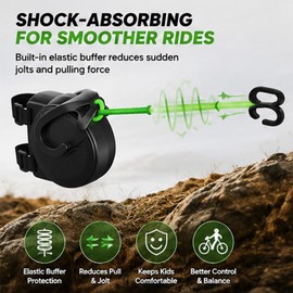 Retractable Bicycle Tow Rope with Auto-Rewind for MTB Riding