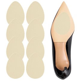 Non Slip Shoe Pads for Bottom of Shoes Sole Protector for High Heels Adhesive Shoe Sole Protectors Anti Slip Shoe Grips Noise Reduction Cushion High Heel Noise Reduction for Women Men (Beige)