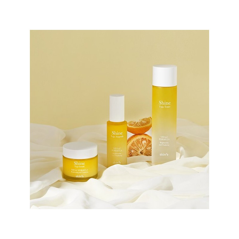 Skin79 샤인 유자 토너/앰플/크림 3종 SET Shine Yuja Toner/Ample/Cream 3-Set