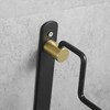 Hiendure Folding Clothes Hanger Drying Rack Black Wall-Mounted Clothes Organizer