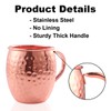 Moscow Mule - Juego de 4 tazas de cobre para