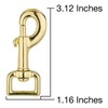 Country Brook Design - 3/4 Inch Brass Plated Heavy Swivel