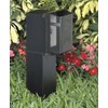 GPD19W-1 Gard-N-Post Low-Profile Outdoor Landscape Lighting Post Enclosure with Outlet