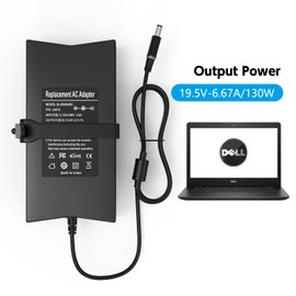 Etssembo 130W Power Supply Laptop Charging Cable for Dell XPS 14 15 17 L401X L502X L701X Précis M20 M60 M70 M90 M2400 M4400 M4500 Inspiron 7500 7501 7591 7799 1 Precision Precision 55 10 5520 5530