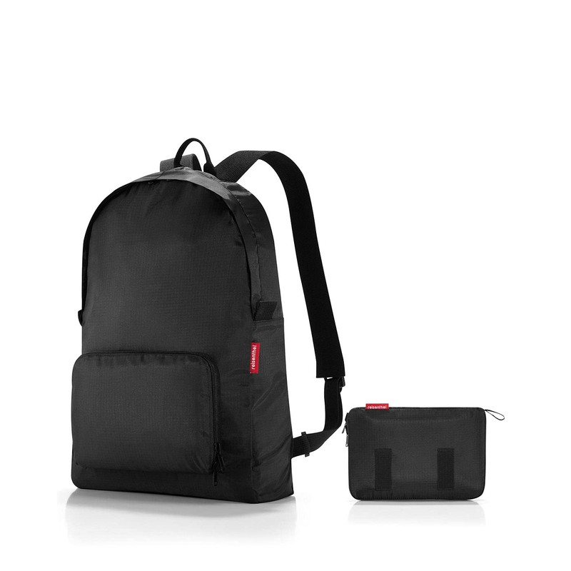 reisenthel Mini Maxi Rucksack, Travel Bag, Backpack, Foldable, black, AP7003