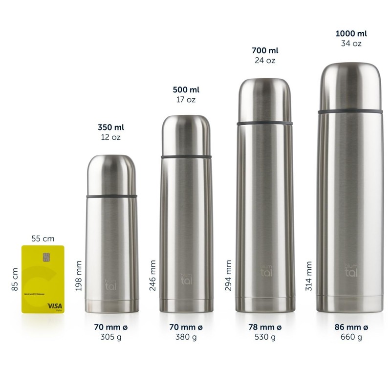 Blumtal Eifel Stainless Steel, Leak-Proof Thermos Flask with Drinking Cup