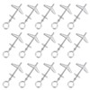 Rustark 15Pcs M5 O-Shaped Eye Bolt Toggle Anchor Assortment Kit