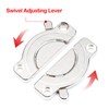 Pack of 2 Table Top Connectors, Worktop Connection Rail, Zinc