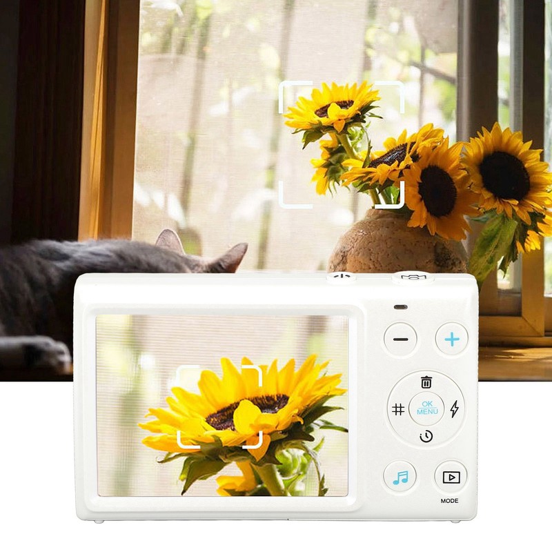 Digital Camera 4K 64MP MP3 Player 18X Zoom Auto Focus