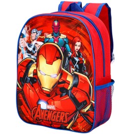 TDL Avengers Backpack Kids Superhero School Bag Lunch Travel Rucksack with Side Mesh Pocket
