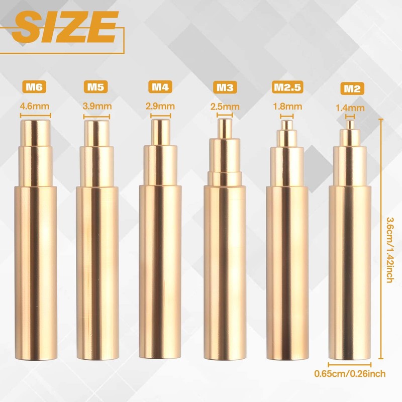 SPEEDWOX 6 x Heat Set Insert Tips for Thread Inserts