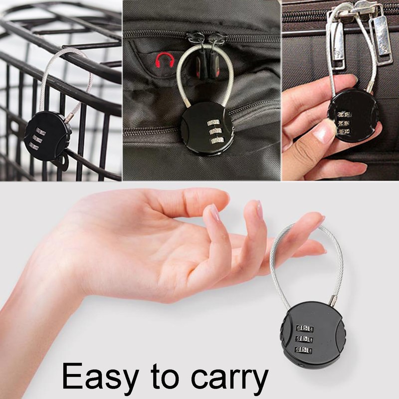 JDXun Combination Lock, Luggage Lock, Suitcase Lock, Combination Lock, Padlock,