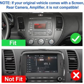 9" 4+64G Android 13 Car Radio Stereo for Kia Cerato K3 Forte 2013-2018 IPS Touchscreen Double Din Car Audio Receiver w/Wireless Carplay Android Auto WiFi GPS Navigation AHD SWC BT Backup Camera Mic