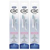 Oral-B Clic Toothbrush Sensitive Clean Replacement Brush Heads, White, 2