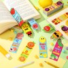Fainne 120 Pieces Scented Bookmarks Cute Fruit and Sniff Bookmarks