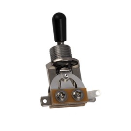 3Pcs Yootones 3 Way Short Straight Guitar Toggle Switch Pickup Selector Compatible with SG Epiphone Les Paul Electric Guitar (Silver)