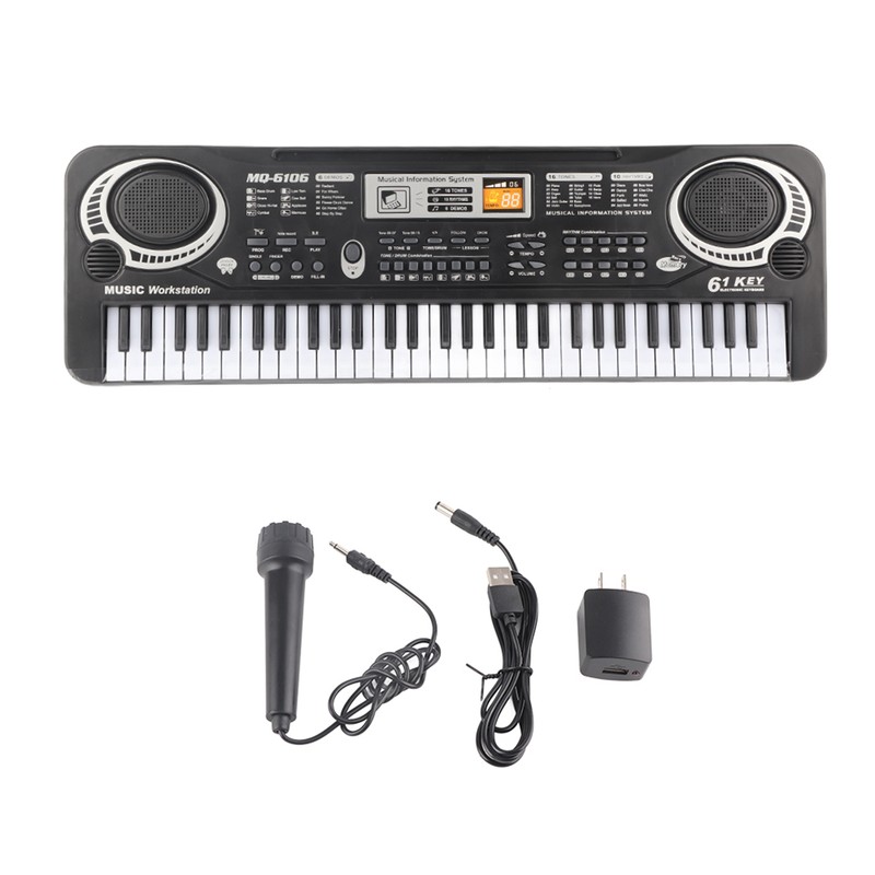 61‑Key Electric Digital Key Board Piano Musical Instruments Kids Toy