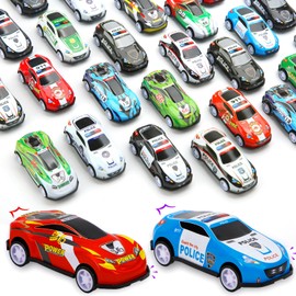 28 pcs Pull Back Cars Toys for Kids, Party Favors Treasure Box Toys for Classroom Prizes Mini Vehicles Race Cars Toys Bulk Xmas Gifts Pinata Goodie Bag Stocking Stuffers for Boys Girls Toddlers