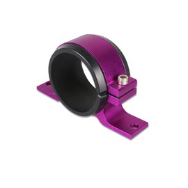 Halterung für Heizölpumpenfilter, Aluminiumlegierung, Auto-Kraftstoffpumpen-Halterung, Einzelfilter-Klemmhalterung, 58 mm, Lila