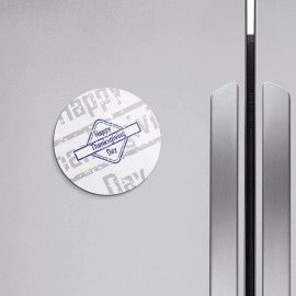 Unbranded Happy Thanksgiving Day Grunge Festival | 4'' X 4'' Round Decorative Magnet