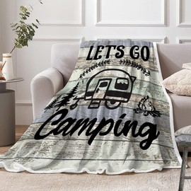 Ydbkt Outdoor Throw Blanket,Hiking Blanket,Gift Blankets for Camping Lovers, Camper Gifts, Gifts for Campers, Rv Gifts, Cool Camping Gifts for Camper, Camping Essentials Blanket 40" x30”