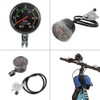 ZJchao New Resettable Analog Bike Speedometer Odometer Black Classic Style