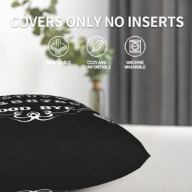 Pack of 2 Throw Pillow Covers Vintage Skeleton Magic Ouija Spirit Board Black Throw Pillowcases Soft Velvet Decorative Home Decor Living Room Cushion Case for Bed Couch Car 18x18 Inch