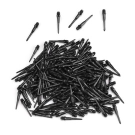 WJUAN Pack of 200 Plastic Dart Tips, 2BA Thread Dart Tips, Soft, Not Easy to Break and Bend, Soft Darts Tips, Easy to Replacement, Ldeal for Dart Sports Enthusiasts
