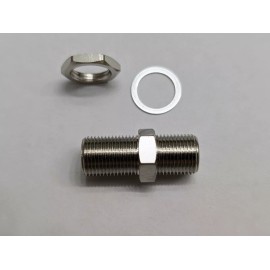 PPC 2-piece PPC CF81GHZMHDW 3GHz Coax Barrel Splice Connectors w/Nuts & Washers