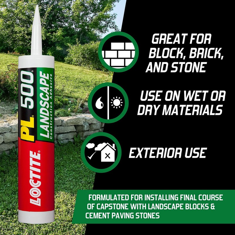 Loctite PL 500 Landscape Block and Paver VOC Construction Adhesive,