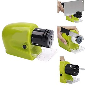 Electric Knife Sharpener, 2-Stage Kitchen Knives Sharpening System Quickly Sharpening, Knife Scissors Sharpener for Kitchen