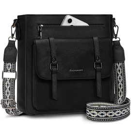 RAINSMORE Crossbody Bag for Women, Waterproof Leather Crossbody Purses for Women Lightweight Cross-body Shoulder Bag