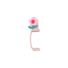 Leadigol Flower Straw Cover Cap,Silicone Straw Topper Reusable Drinking Dust