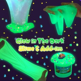 Joytry Capybara Slime Kit 6×100ml (20oz) - Cloud, Clear & Butter Water Slime Textures, Glow in The Dark Slimes for Kids with Various Add-ins, Perfect Slime Gift for Girls and Boys