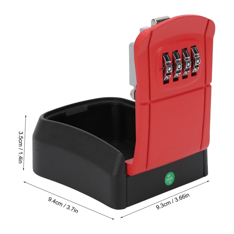 Key Lock Box 4Digit Combination Password WallMounted Outdoor Storage for
