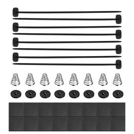 povtii Fan Mounting Kit, Vehicle Electric Radiator Fan Plastic Tie Strap, Complete Installation Kit Zip-Tie Strap for Electric Cooling Fan & Transmission Cooler, Car Accessories (2 PCS)