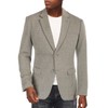 Men's Casual Knit Blazer Jacket Two Button Lightweight Herringbone Sport