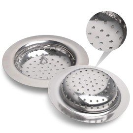 Sandiy Sink Strainer Stainless Steel Kitchen Sink Strainer 11cm with Handle, Pack of 2