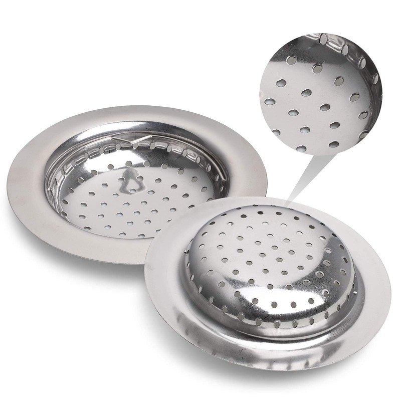 Sandiy Sink Strainer Stainless Steel Kitchen Sink Strainer 11cm with