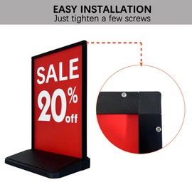 Outdoor Banner Stand Board Sign Holder Stand Display with Water Refillable Base -- 23 ½"x35 ½" (NEW A-Frame) with Wheels