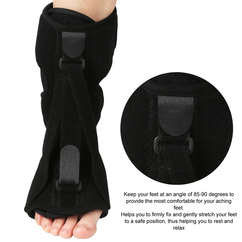 Foot Drop Support Brace Adjustable Plantar Fasciitis Night Splint for
