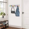 WUSILILU 23.6in Piano Shaped Wall-Mounted Coat Rack with 16 Hooks,