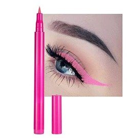 Liquid Vegan Eyeliner, Colorful Neon Eyeliner Pencil, long-lasting, waterproof, smudge proof, sharp tip, quick dry, easy cleansing Makeup Gift for Women (pink#8)