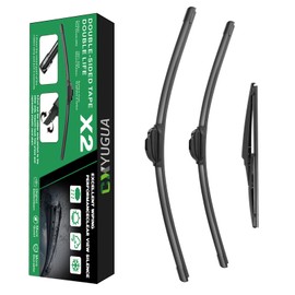 CXYUGUA Windshield Wiper Blades Replace for 2009-2018 Journey, Wiper Blades Replacement-24"/19"/12" (Set of 3) U/J HOOK,Double Sided Rubber Strips and Longer Life