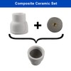 Vaphy #12 Ceramic (10-Pack) White TIG Welding Cup
